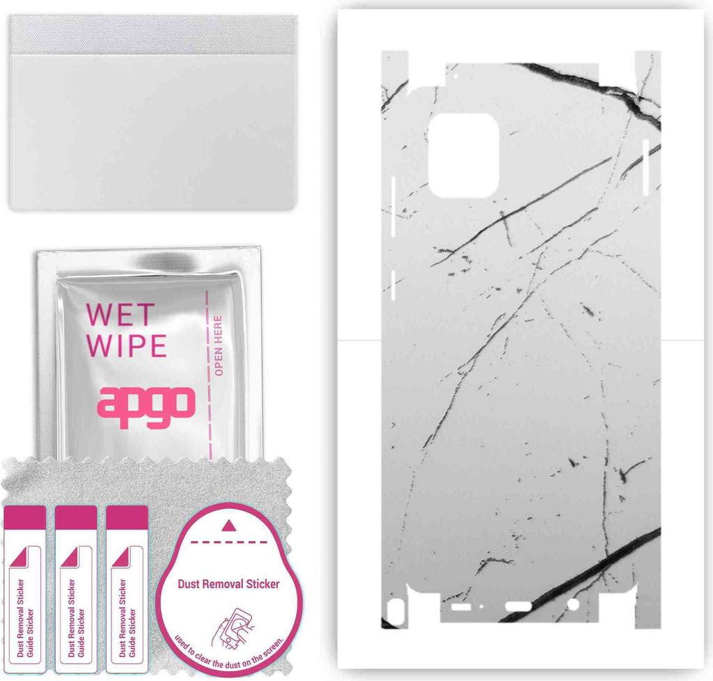 apgo Rückseite + Seiten Schutzfolie, Skin, kompatibel mit Samsung Galaxy Note 10 Lite, Hinten Displayschutzfolie aus Vinylfolie, kratzfest, einfac...