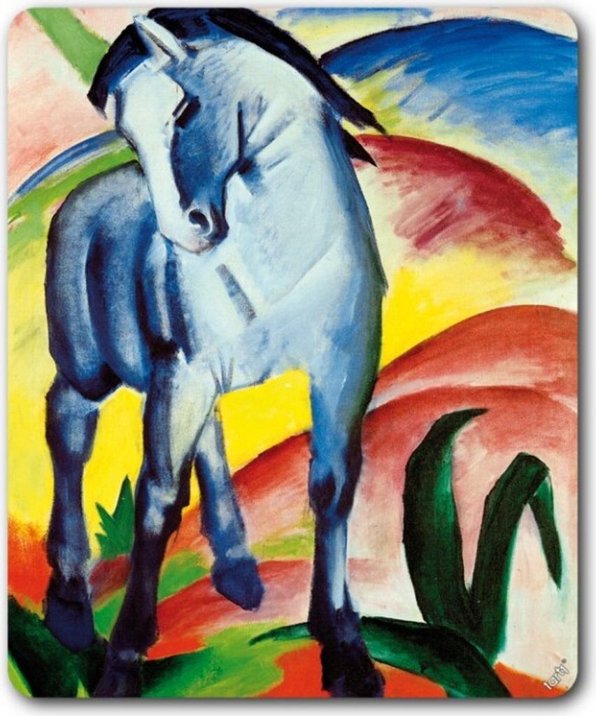 Franz Marc Mauspad - Blaues Pferd I, 1911 (23 x 19 cm)