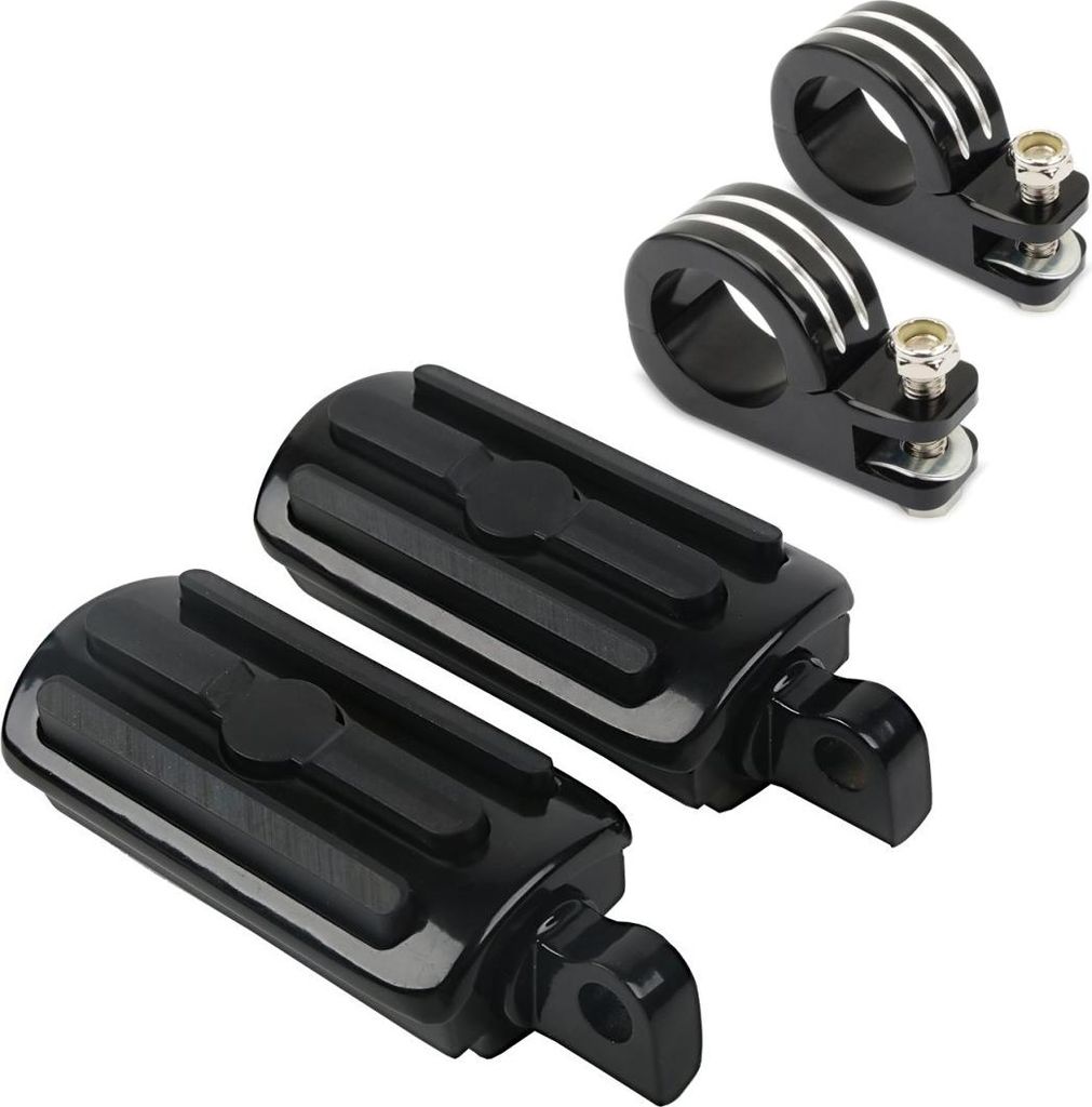 Motorrad Sturzbügel Fußrasten + Halterung 38mm Set HC4