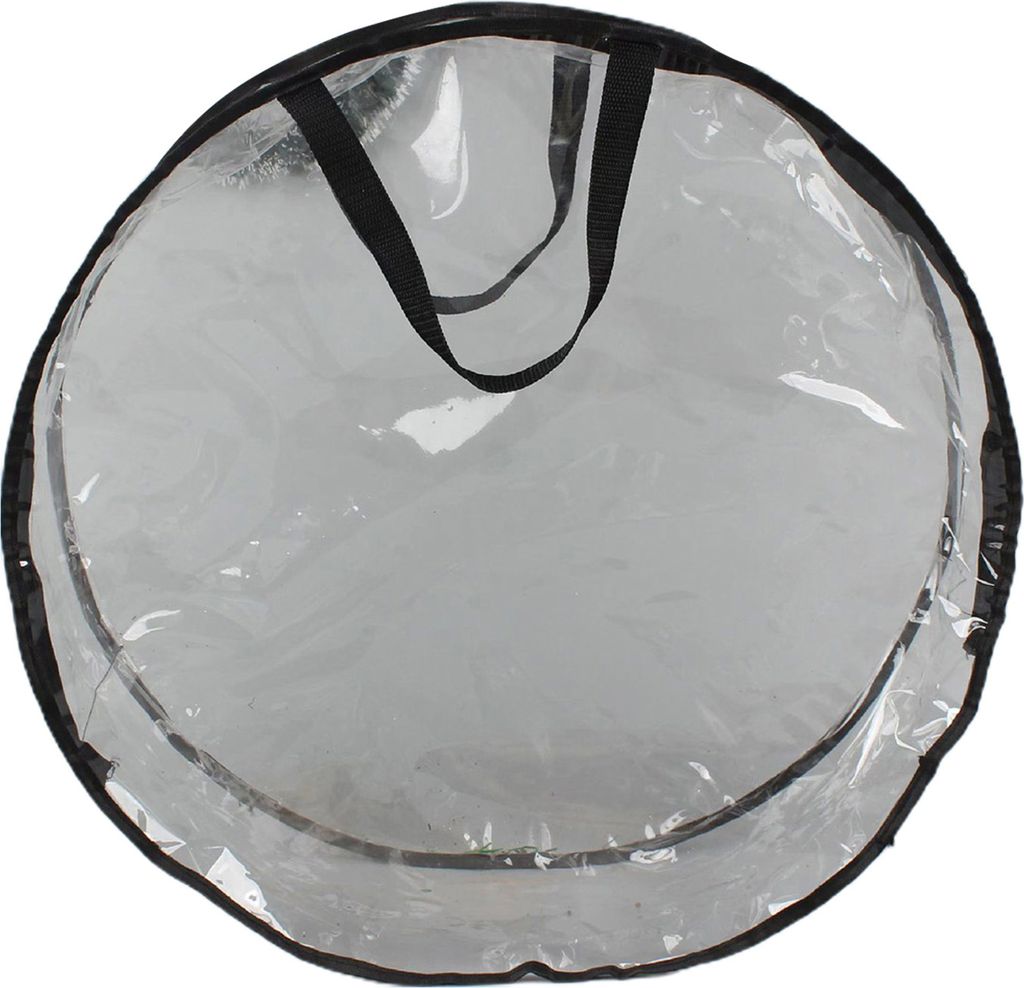 1/2 Stück Girlanden-Aufbewahrungstasche, rund, PVC, transparent, staubdichtes Design, leicht zu tragender Griff, Weihnachtskranz-Aufbewahrungstasche