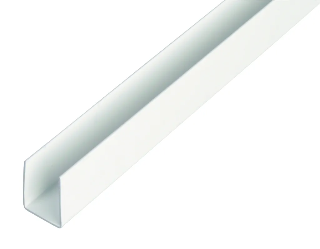 Profilé en U Alberts plastique blanc robuste 21x10mm 1000mm lot de 10