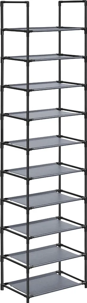 Meuble de rangement chaussures étroit gris idéal pour les petits espaces