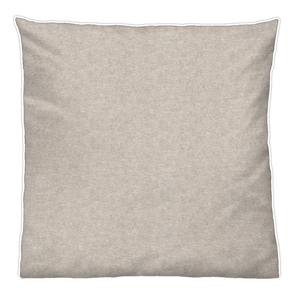 biberna Melange-Flanell Bettwäsche Paspel Uni 80x80 cm Kitt Produktbild 9