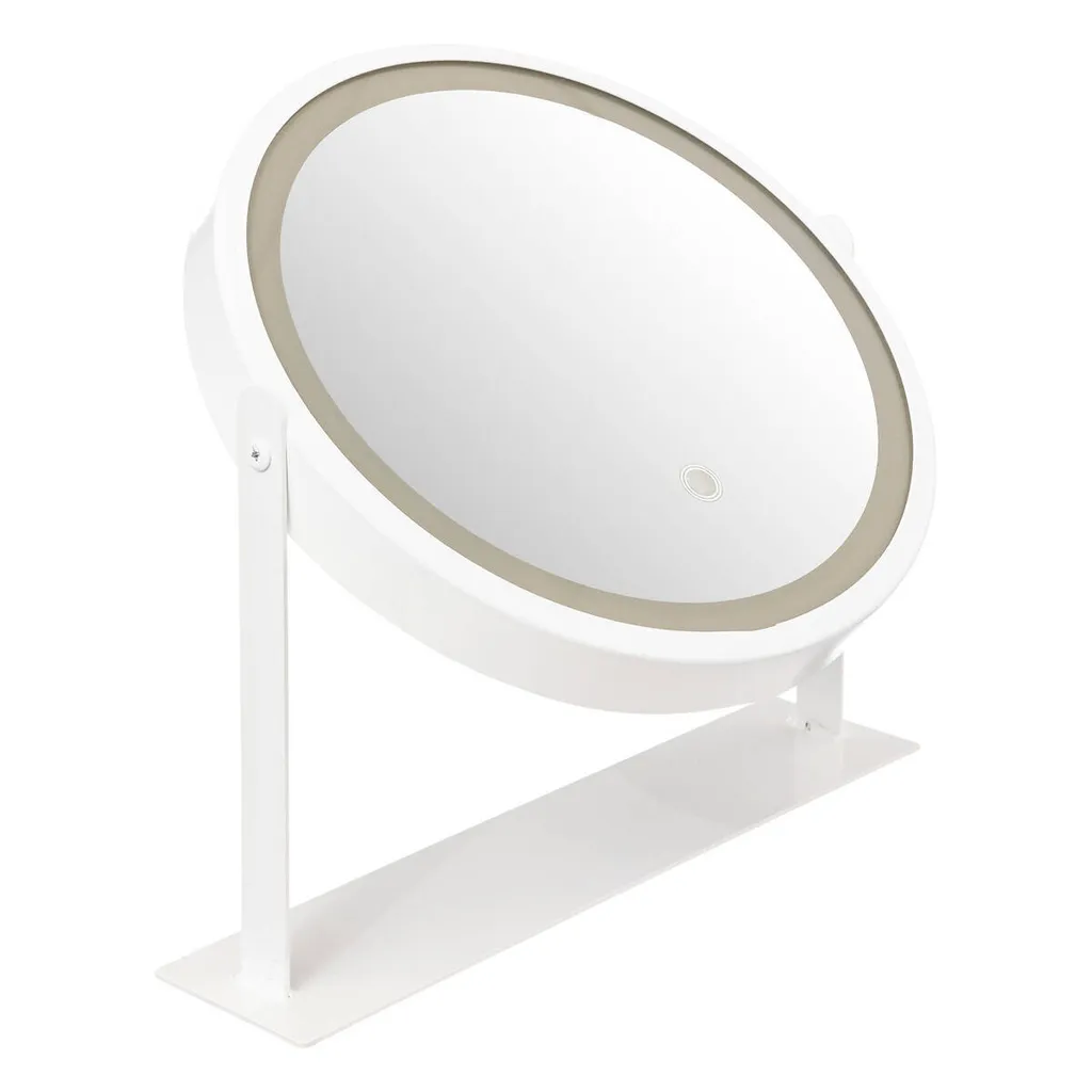 Miroir LED Pivotant Blanc 5 Five Design Ergonomique et Éclairage Doux