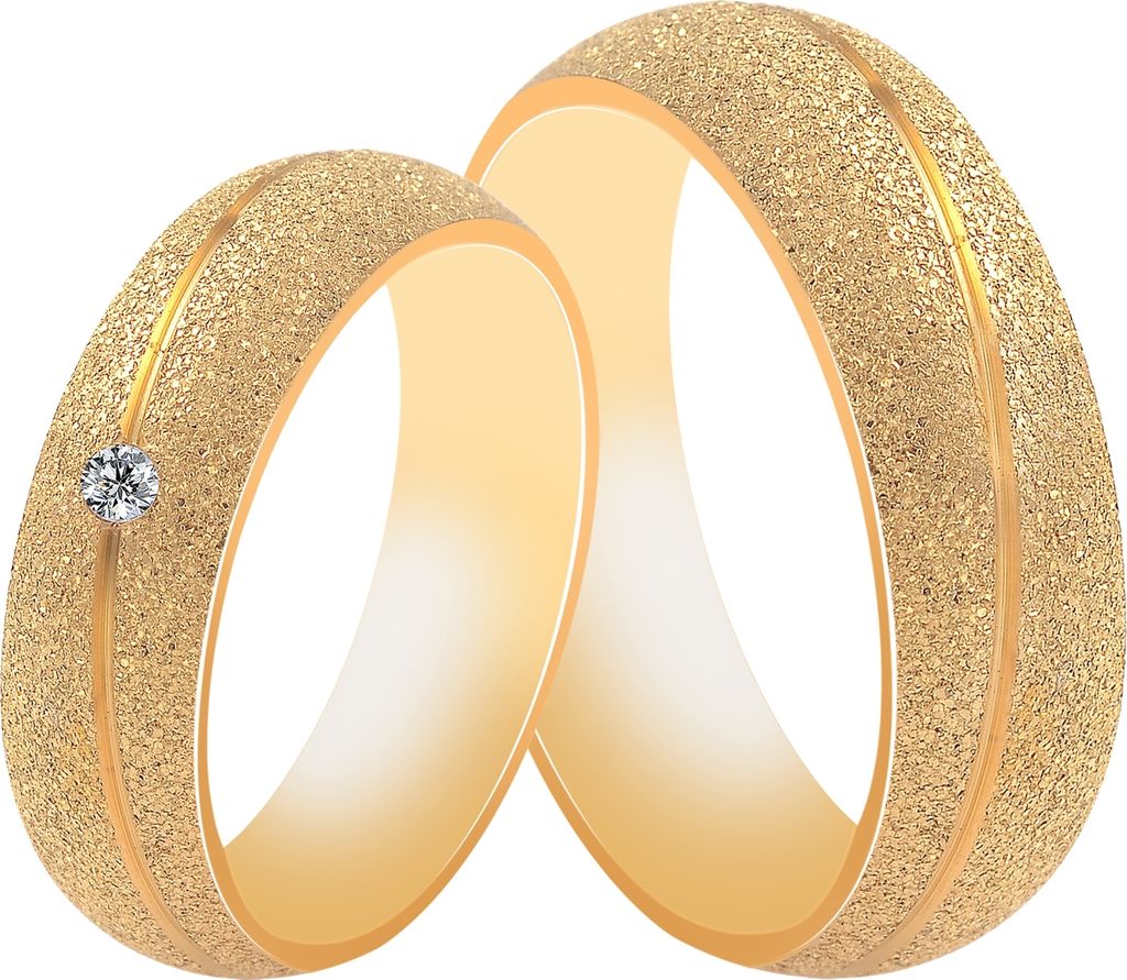 Akzent Herren-Partnerring, Edelstahl, sandgestrahlt, Produktbild 