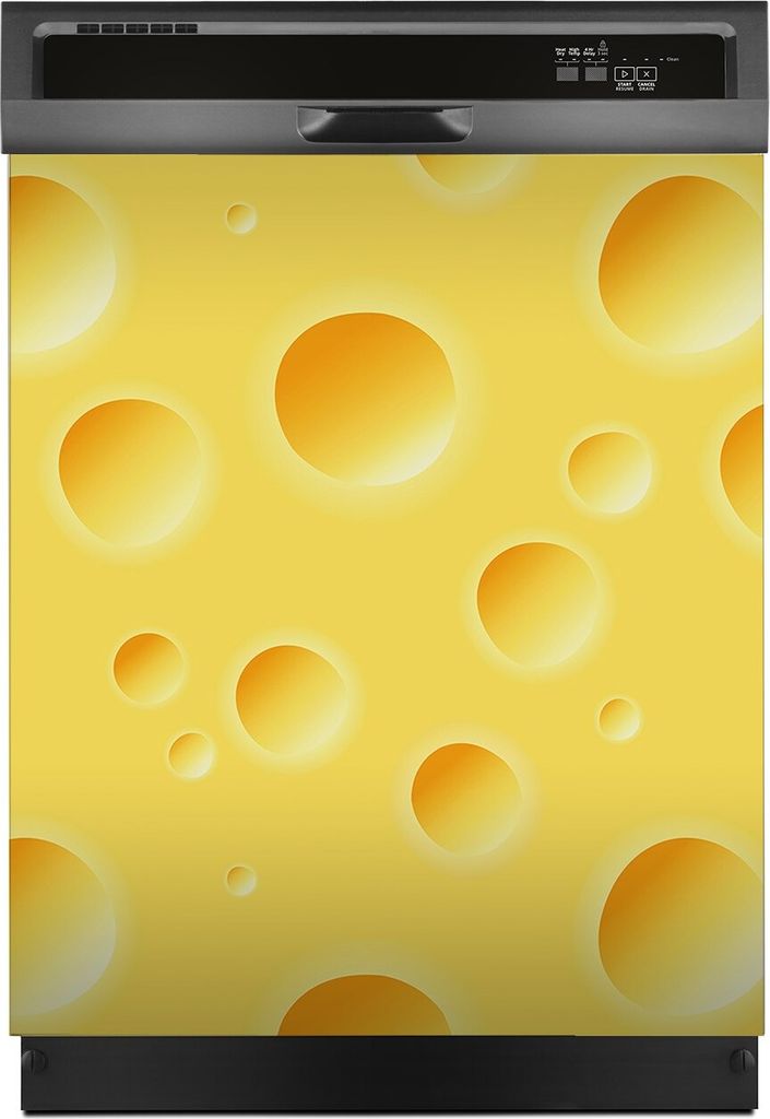 Aufkleber sticker 60x70 cm Dekorative folie Spülmaschine - gelber Käse