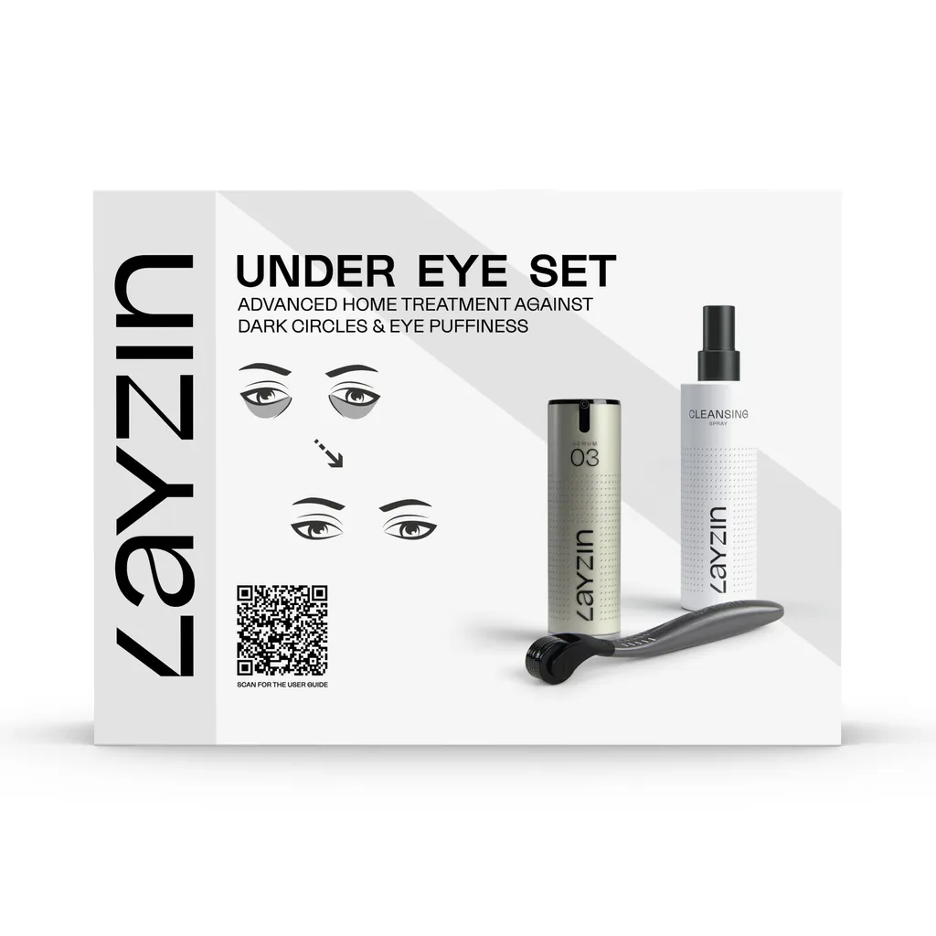 LAYZIN Under Eye-Set: Addio Occhiaie e Borse con Dermaroller 0,35mm