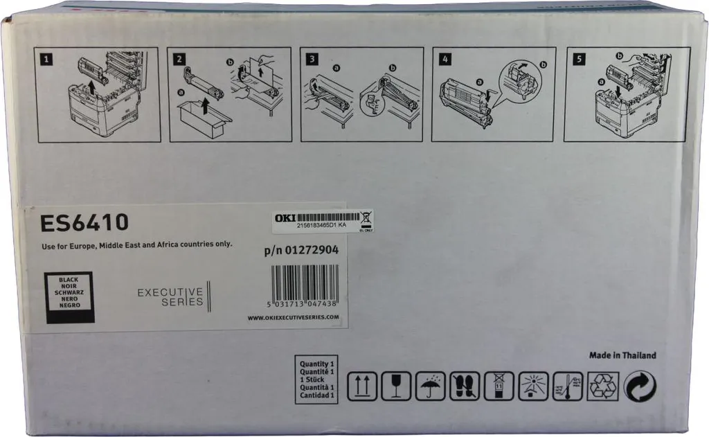 Toner Nero OKI 01272904 Originale per B412dn/MB472dnw | 1pz Nero