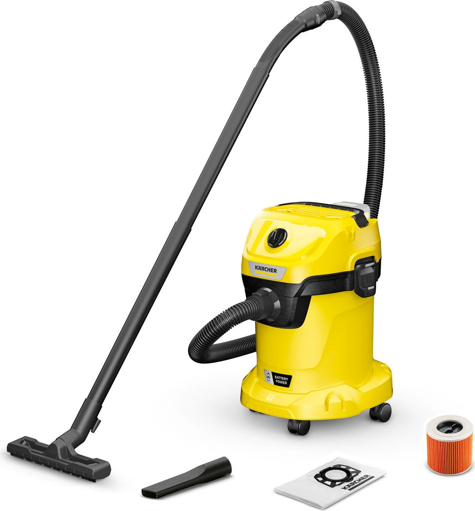 Kärcher Akku-Nass-/Trockensauger WD 3-18, 270 W, 17 l, Produktbild 