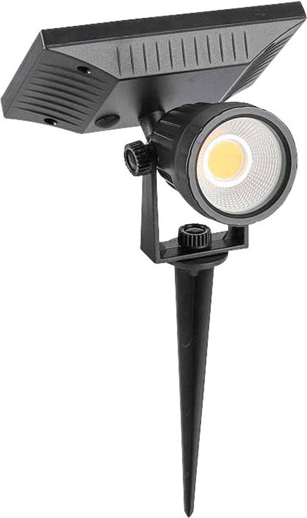 V-TAC Solar LED-Gartenleuchte VT-952, 2 W, 4000 K, IP65, schwarz