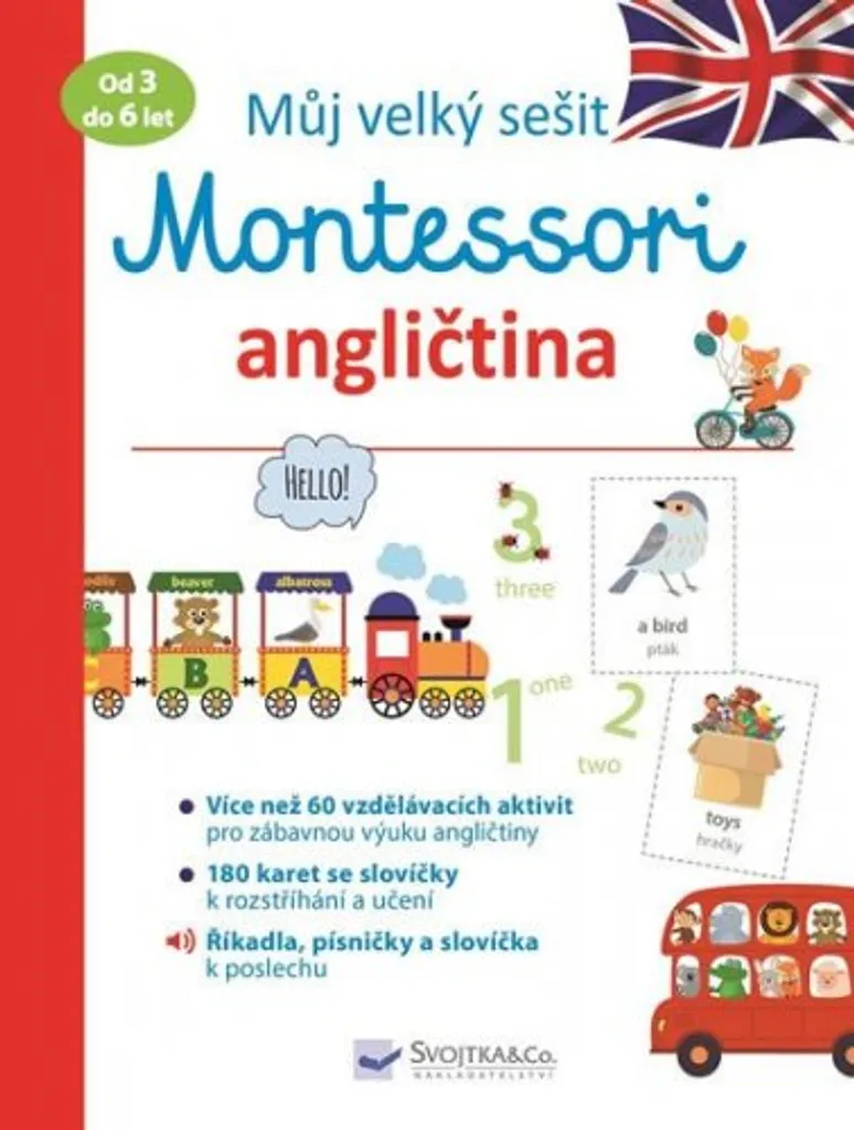 Méthode Montessori Anglais 3-6 ans : Grand cahier illustré ludique