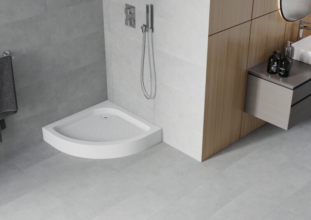 Mexen Rio halbrunde Duschwanne 70 x 70 cm, Weiß - 47107070 Produktbild 2