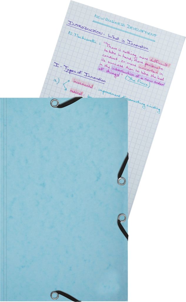 Exacompta 10x Karteikarten-Set Sammelmappe 25x 125x200mm kariert sortiert 55577E