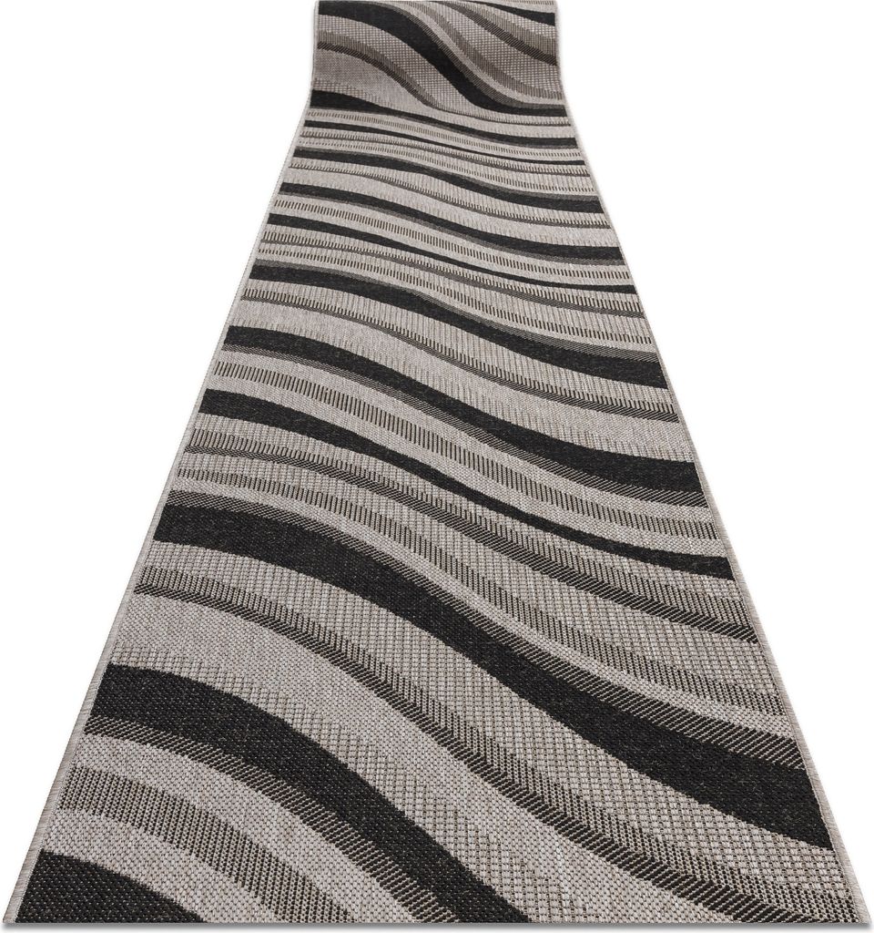 Läufer SIZAL FLOORLUX Modell 20353 silver / black 70 cm beige 70x100 cm