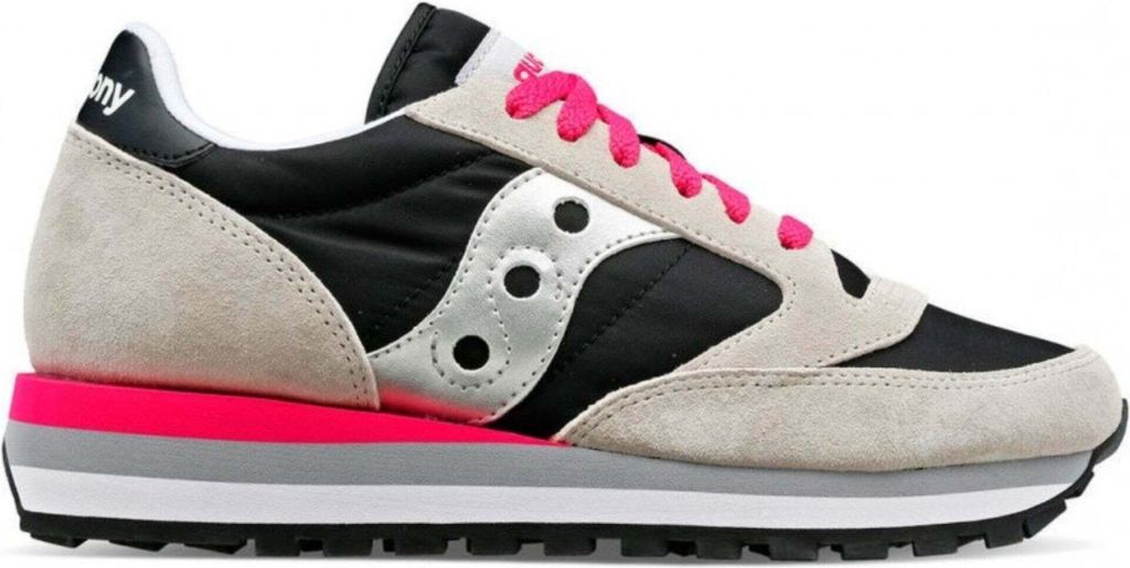Schuhe Saucony S60530 Grau Leder Und Stoff