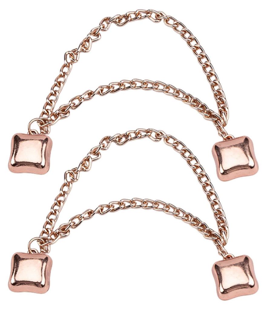 1 Paar multifunktionale magnetische Kleiderclips mit Kette, vielseitig einsetzbar, nadellos, Brosche, Metallknöpfe, Clip für Kleidung, Schal, Hos...