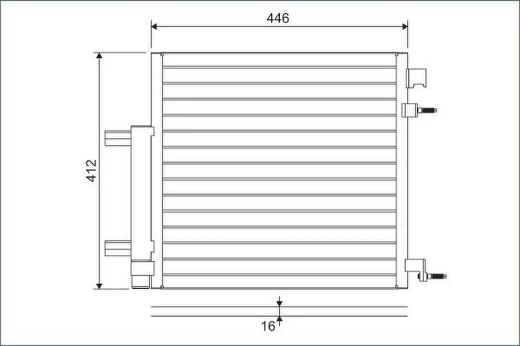 Condenseur de clim avec bouteille déshydratante Chevrolet Spark M300