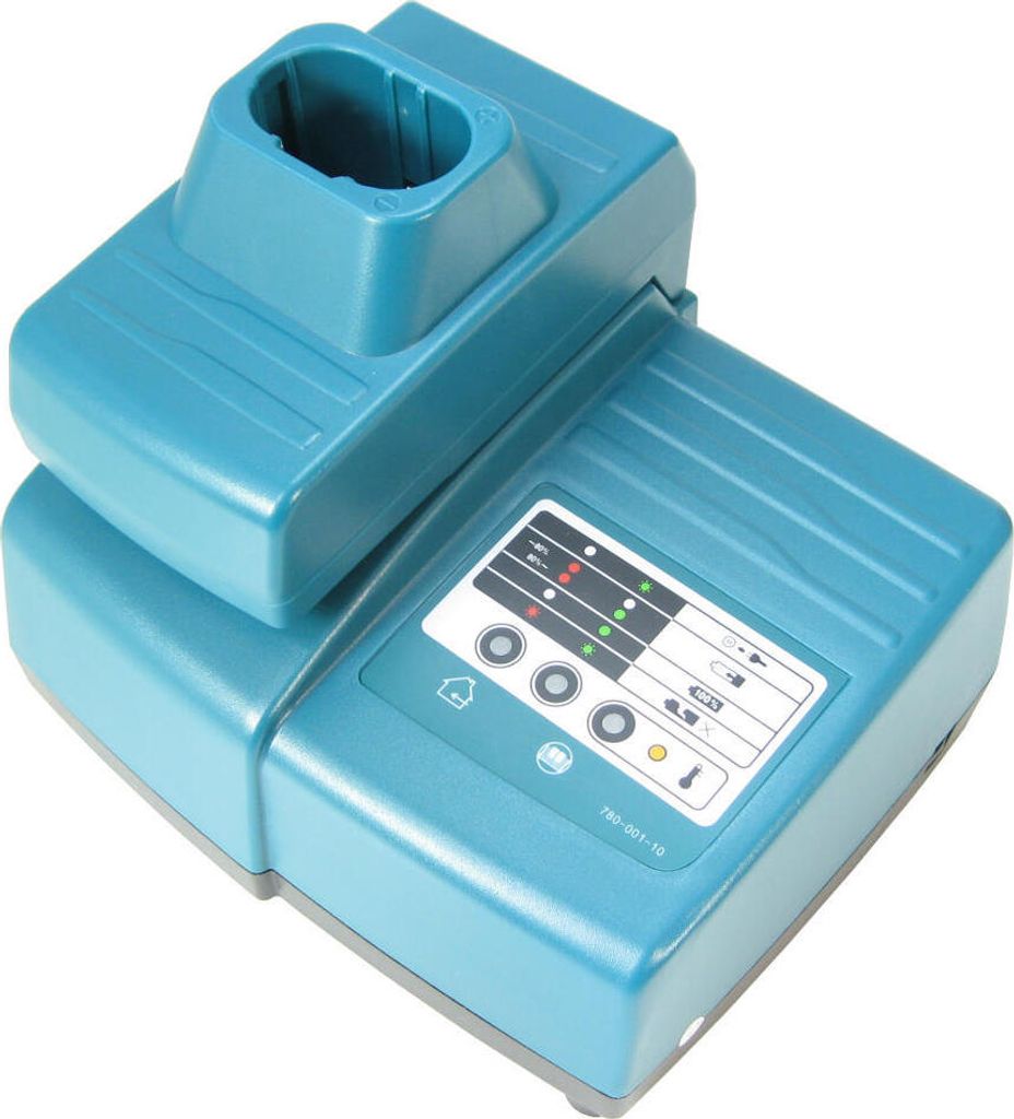 Trade-Shop Ni-MH Ni-Cd Li-Ion Akku Ladegerät 7,2V-18V Ladestation für Makita 8227D 8413DWD 69118DWD 6980FDWD UC12D 6919ND SC131D UC120DWDE