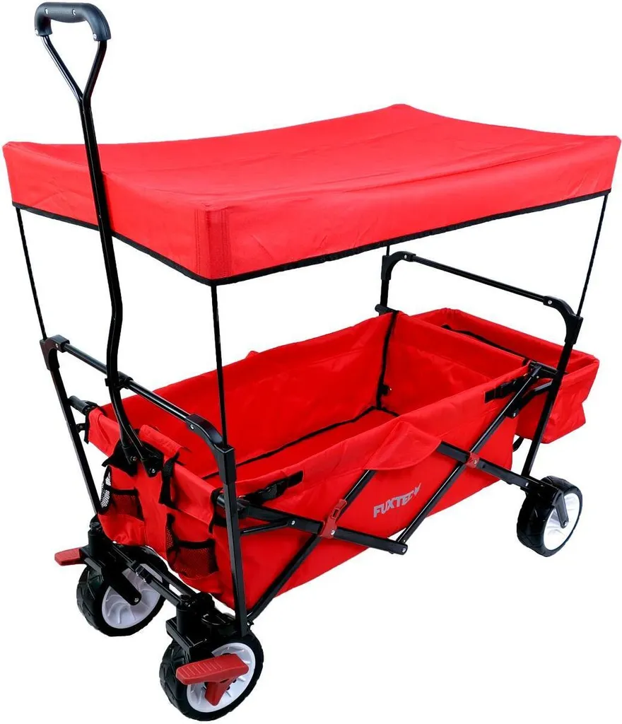 Carrello Pieghevole Portatutto FUXTEC CT350 Rosso: Offerta Speciale