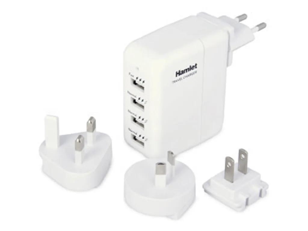 Offerta Hamlet XPWC420TRAV Caricatore Viaggio 4 Porte USB