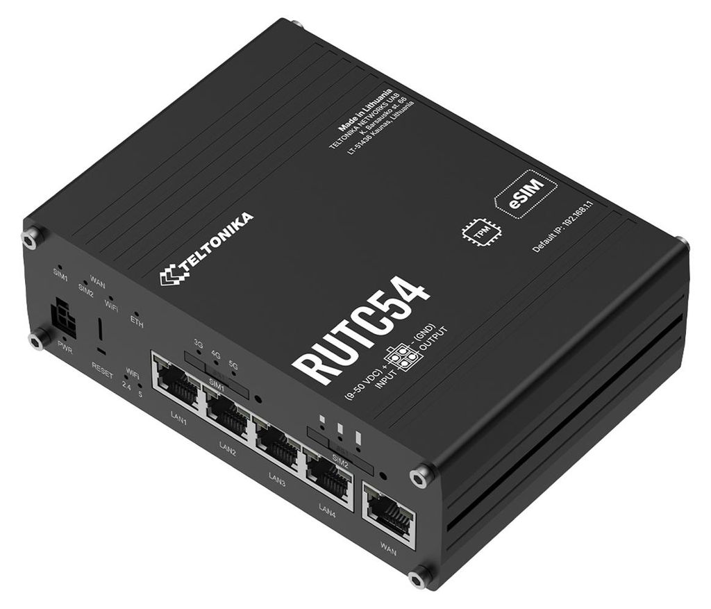 Router edge 5G globale Teltonika RUTC54 Immagine del prodotto 