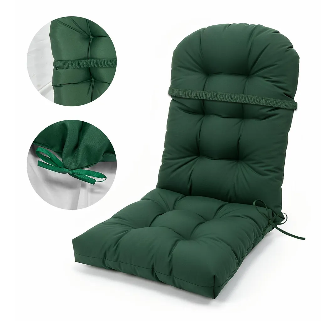 Coussin pour fauteuil à bascule extérieur gris clair imperméable 120cm - 9