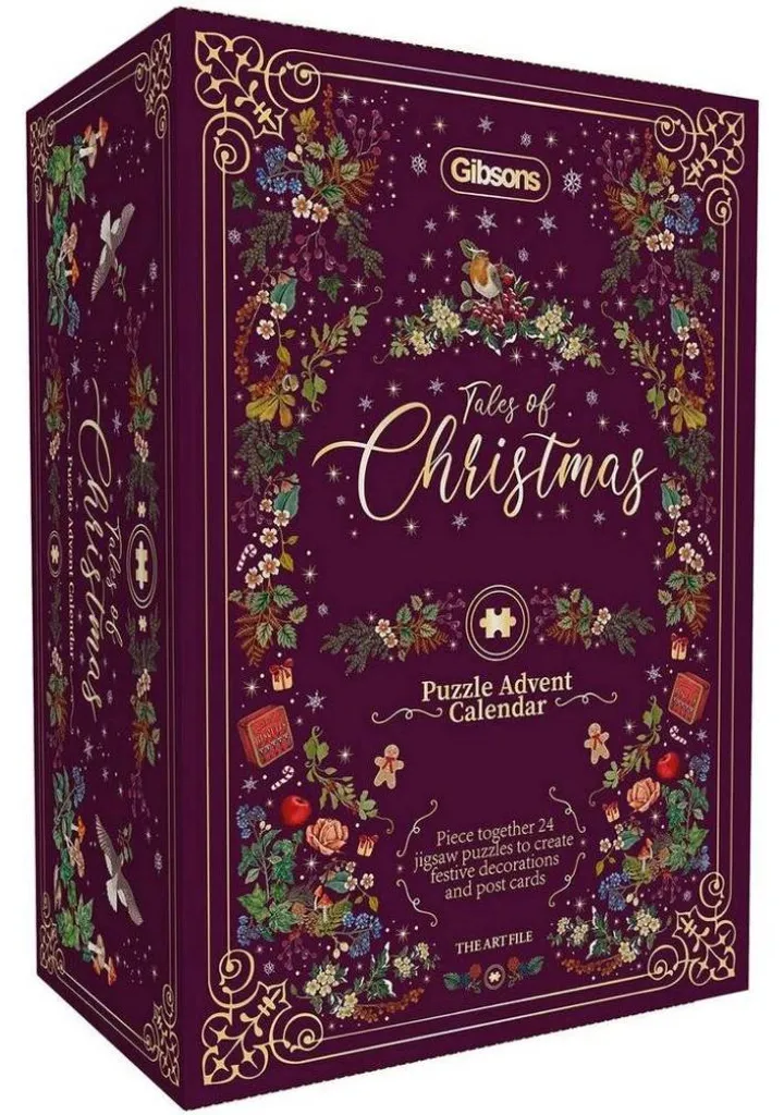 Gibsons Puzzle Art File Calendrier de l'Avent 24 Histoires de Noël