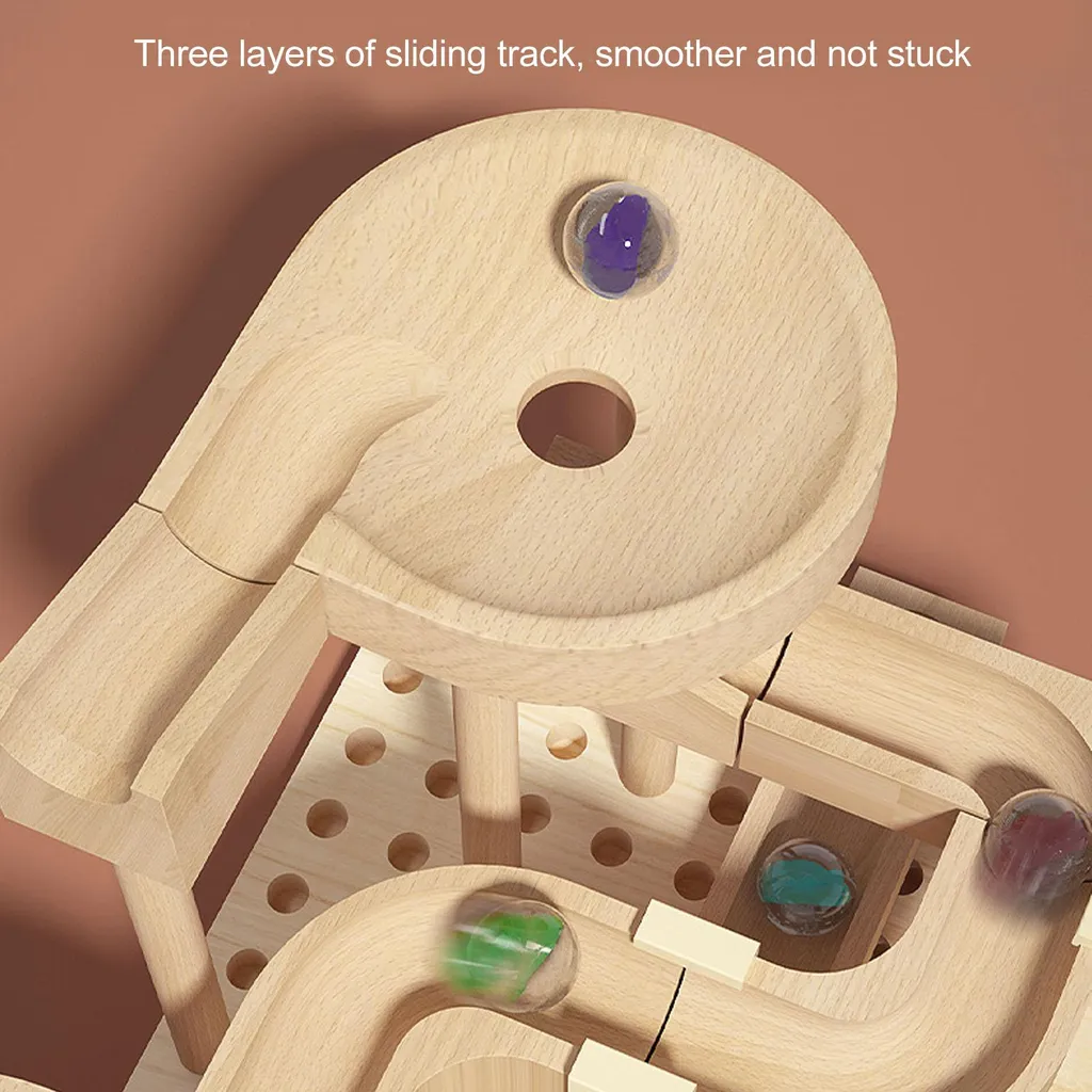 Kit Circuit billes bois DIY - Solution anti-stress et éducative pour tous - 3