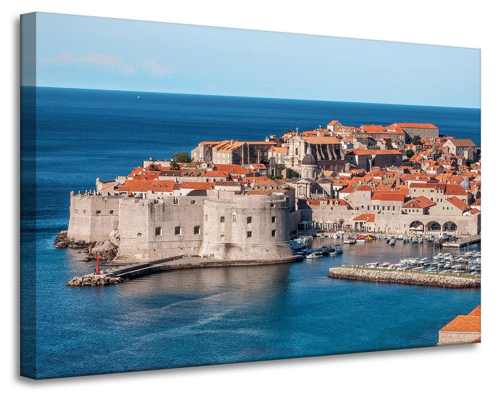Leinwanddruck Architektur Kroatien 90x60 cm Dubrovnik Zadar Urlaub
