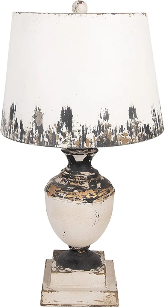Lampe de chevet Beige Métal Clayre & Eef 60 cm Design Vintage Elégant