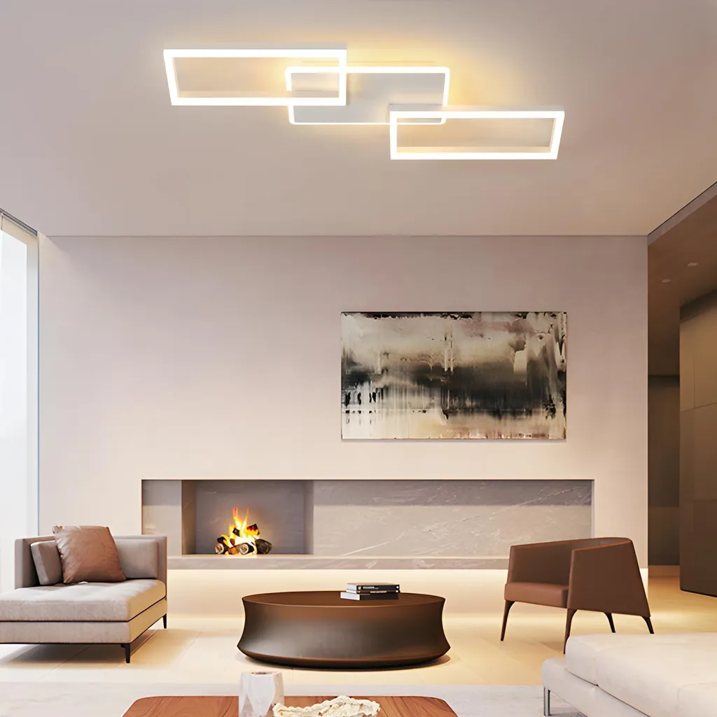 Plafonnier LED Dimmable avec Télécommande 63W 80cm Design Moderne - 7