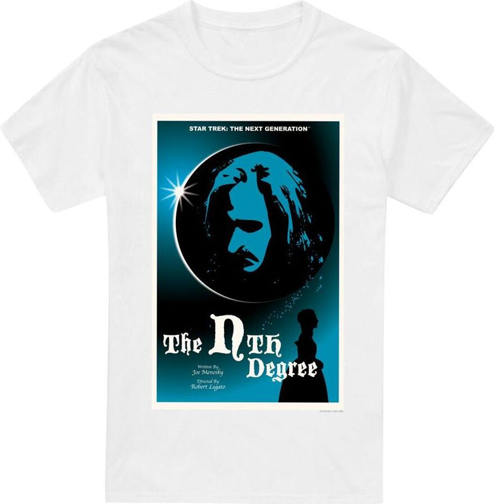 Star Trek - "The Next Generation Season 4 Episode 19" T-Shirt für Herren TV5328 (5XL) (Weiß)