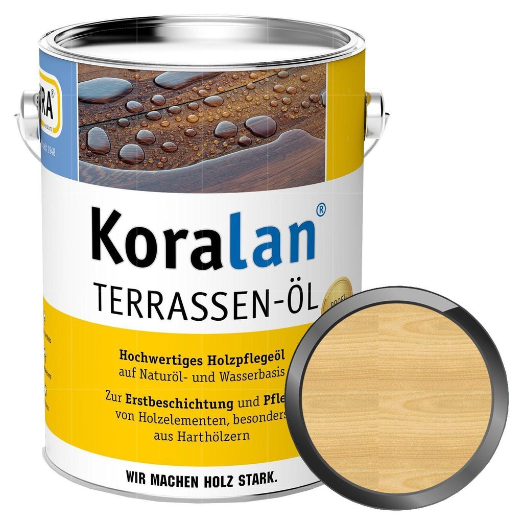 KORA Koralan Terrassenöl  2.5 Liter Natur Produktbild 