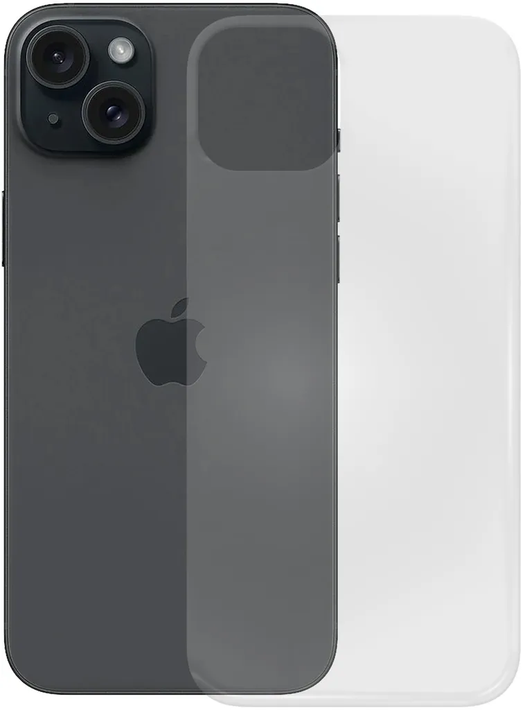 PEDEA Custodia morbida in TPU per iPhone 15 Plus, trasparente