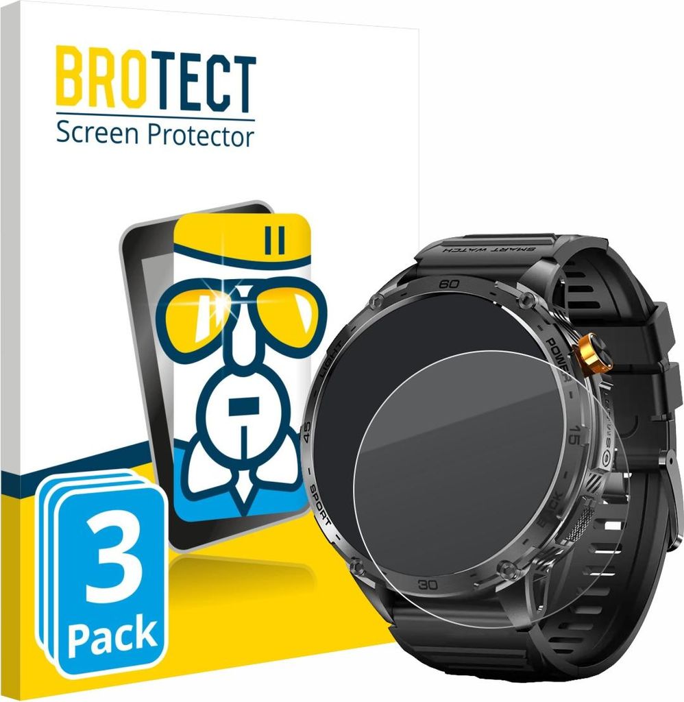 3x BROTECT Schutzglas für Stahlgear Zeus 2.0 1.75" Produktbild 