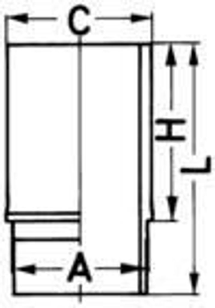 KOLBENSCHMIDT Zylinderlaufbuchse 89024110 für FIAT 1000 235,5mm 122mm