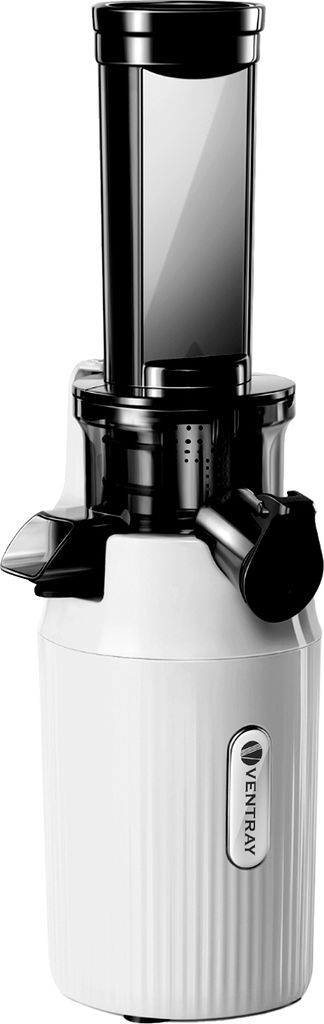 Ventray Essential Ginnie - Kaltpress Entsafter, Slow Juicer Kompakt & Leise (60 U/min, 45mm Einfüllöffnung), BPA-frei, 400ml, Einfache Reinigung
