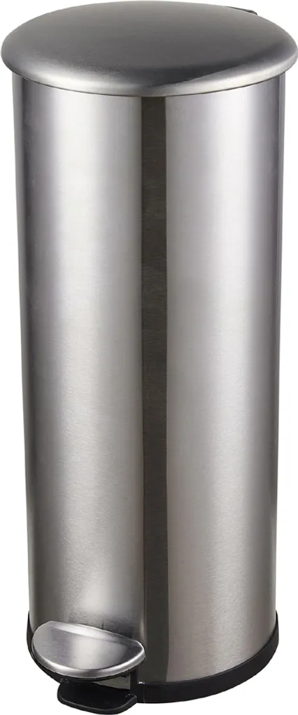 Helit Poubelle de 20 Litres Argent en Zinc avec Pédale Robuste H2406600