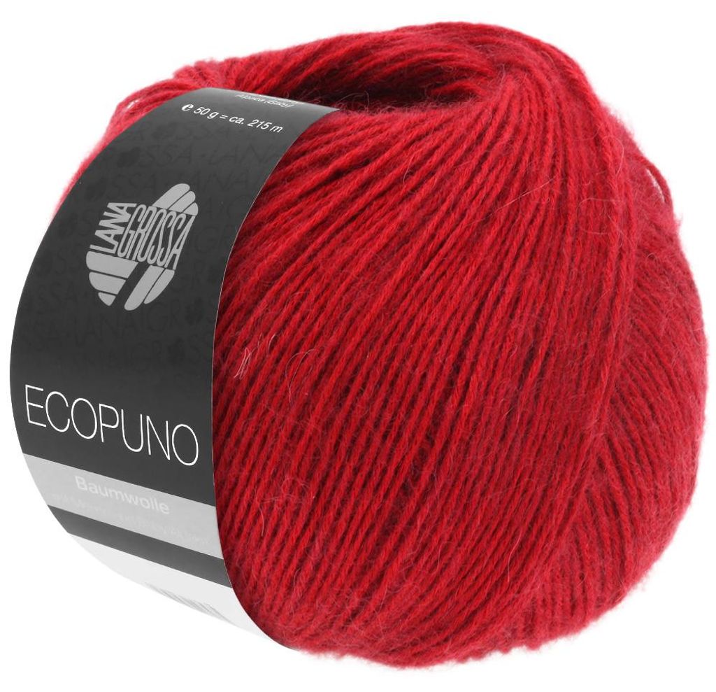 Lana Grossa - Ecopuno 0047 kirschrot Produktbild 