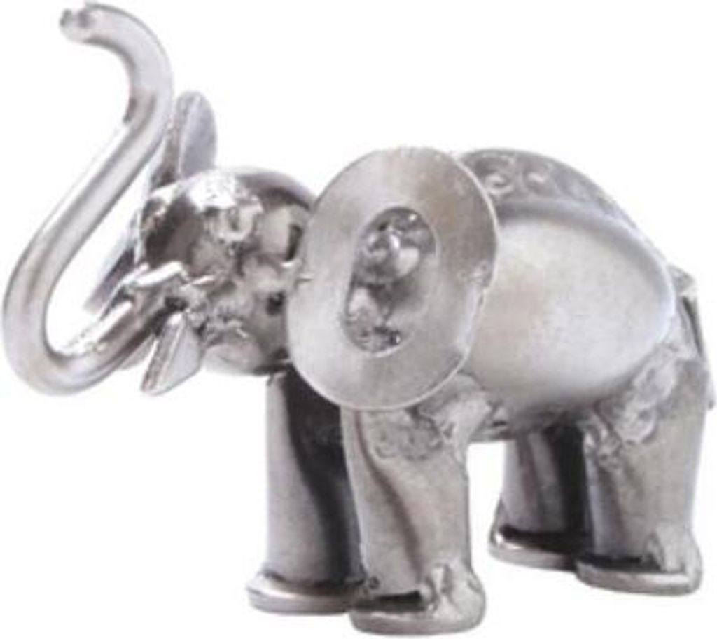 Metallfigur kleiner Elefant handgefertigt Unikat Deko