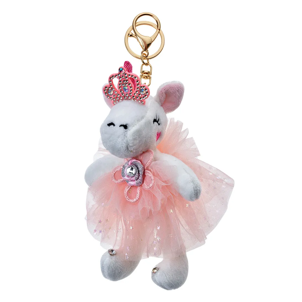 Depesche Portachiavi In Feltro Unicorn Power - Con Frase E Chiusura In Metallo Incisa, 18,7 Cm, Rosa
