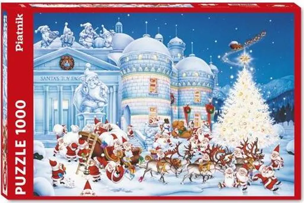 Puzzle 1000 pièces Pz Noël Toy Factory - Détente Anti-Stress sans Reflet