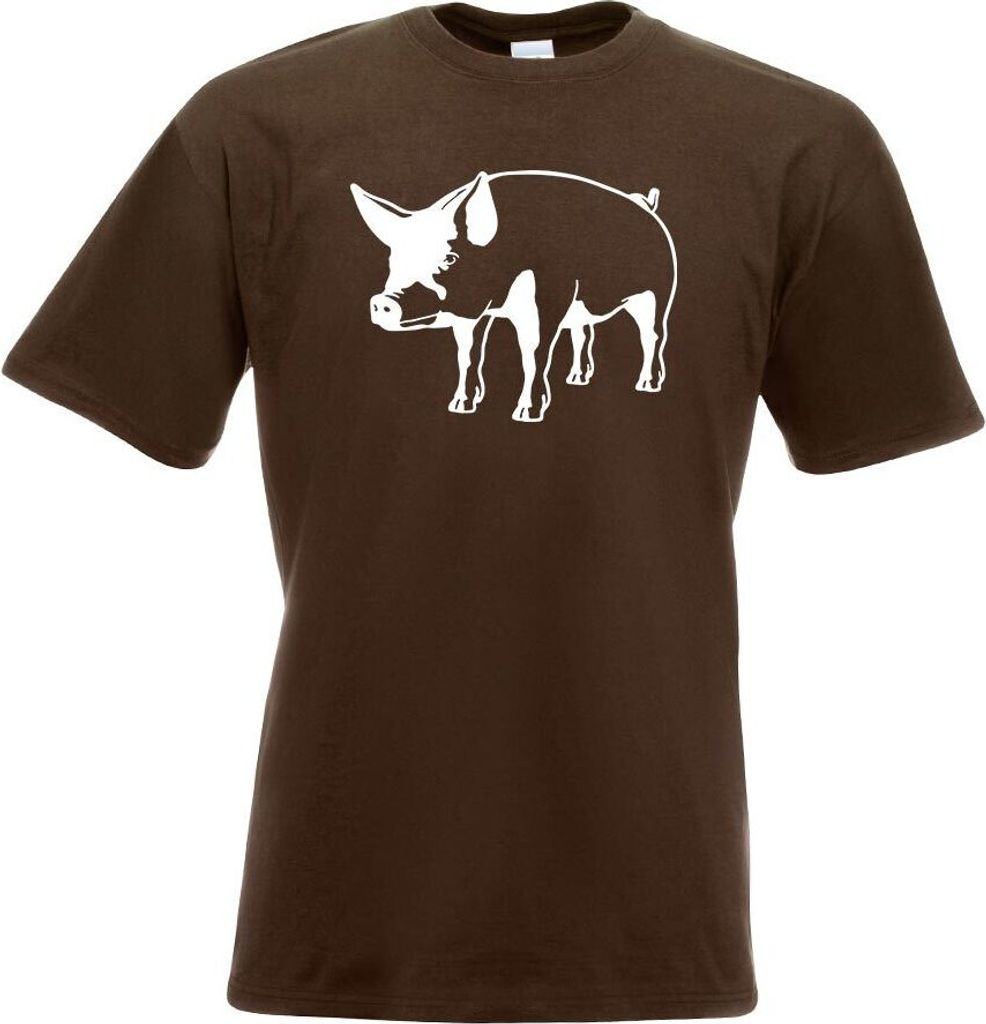 Kiwistar - T-Shirt - Chocolate - Schwein Motiv 5 - Sau - Baby Herren Funshirt Bedruckt Design Sprüche Spruch Motive - mit Motiv Bedruckt - Funshir...