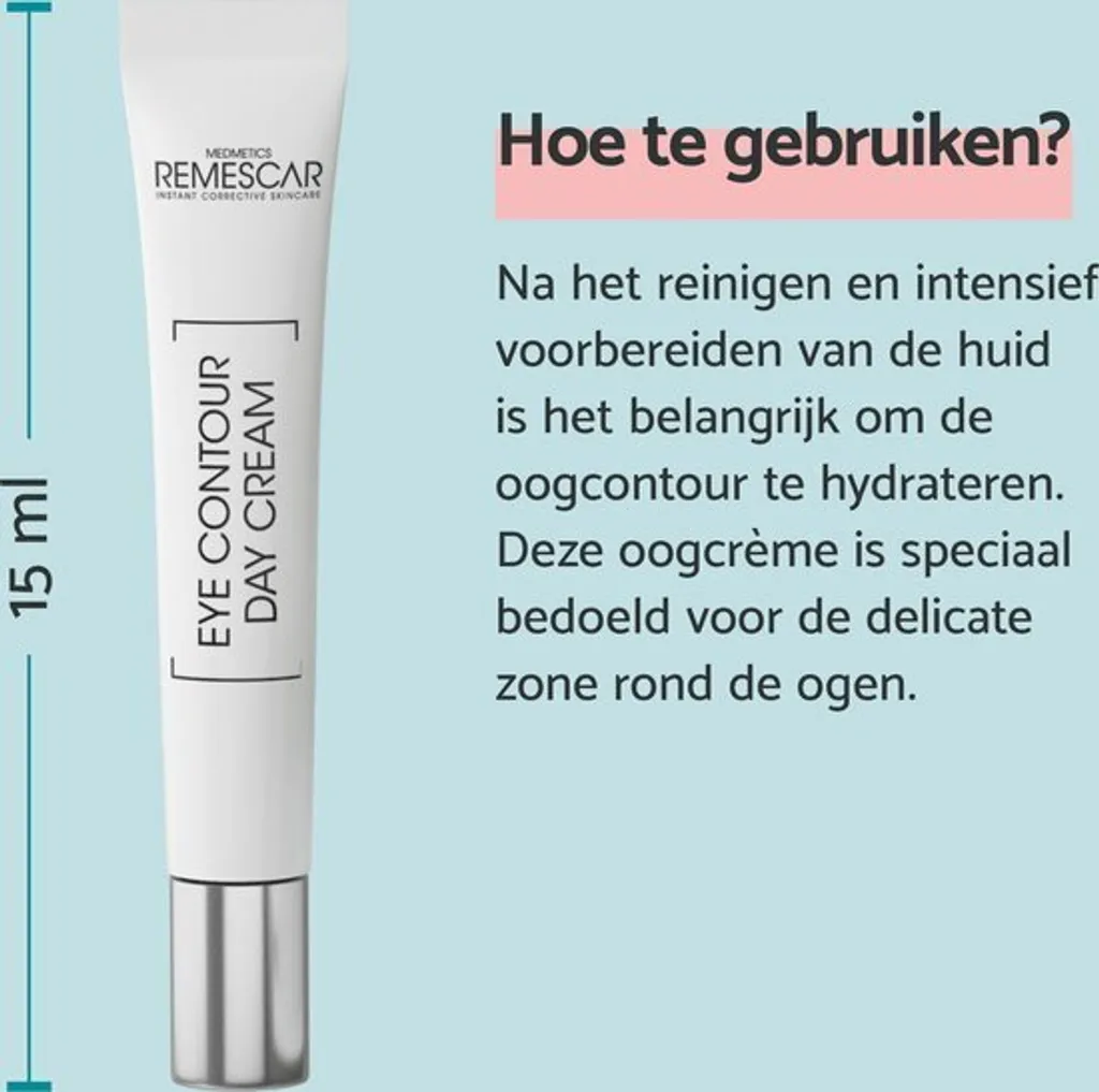 Remescar Crème de jour contour des yeux 15 ml - Soin liftant immédiat