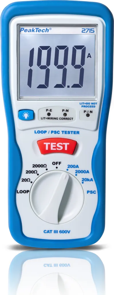 Testeur de boucle P 2715 à affichage numérique et mesure PSC rapide