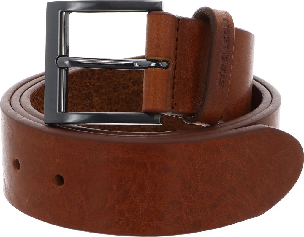 Cintura Strellson Leather Belt Cognac 4,0 W95 - Look Vissuto e Robusto