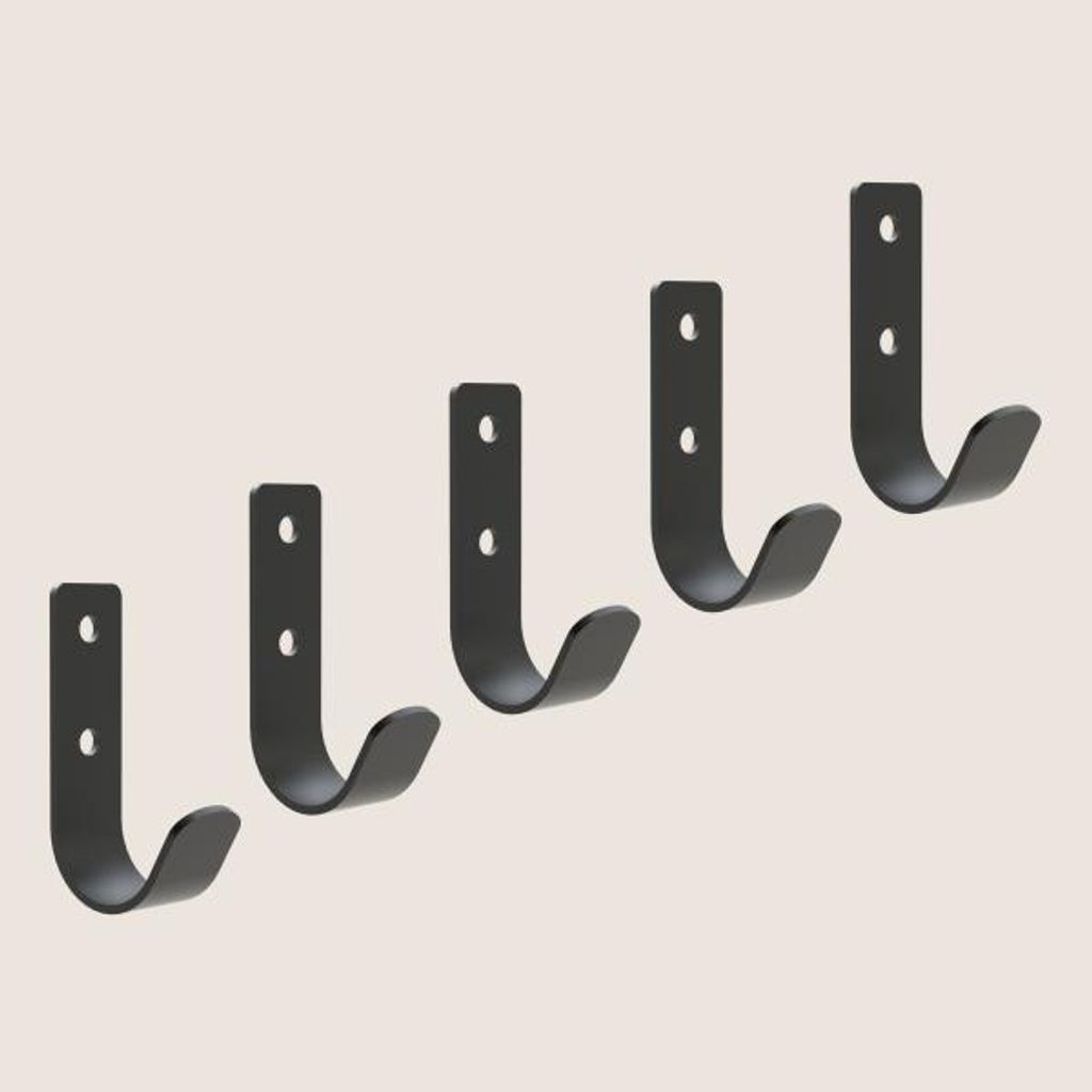 JUNA Einzel-Metallkleiderbügel schwarz -