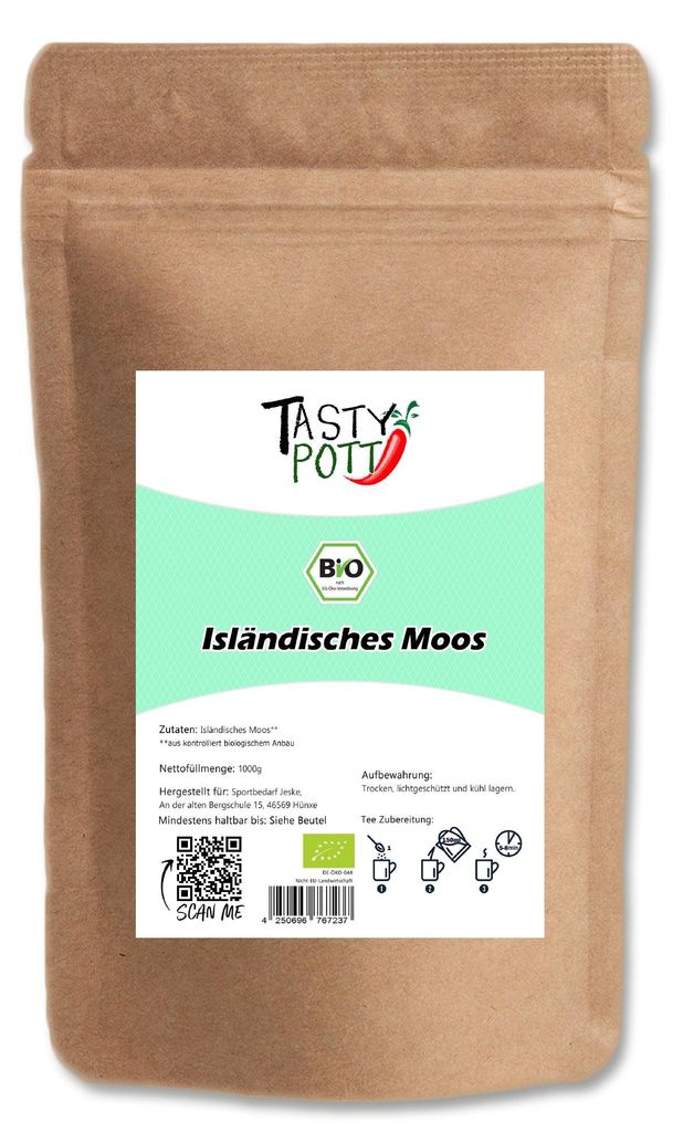 Tasty Pott Isländisches Moos getrocknet ab 1kg Beutel