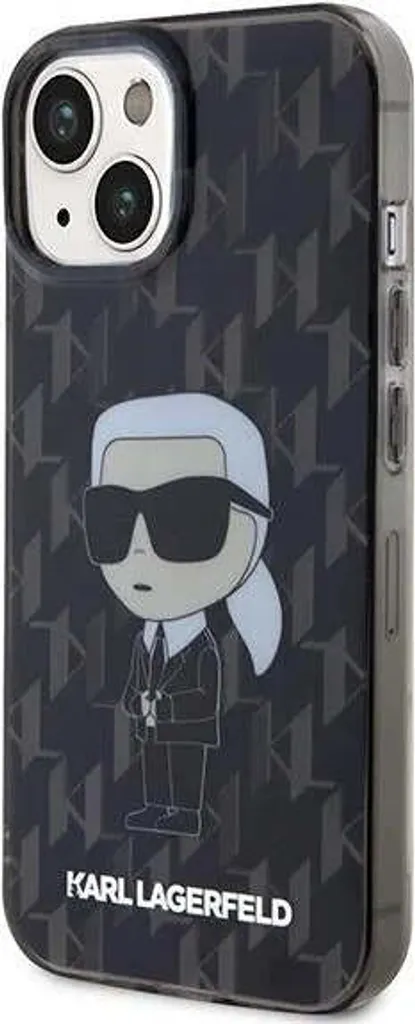 Karl Lagerfeld Ikonik Monogram iPhone 15 Case - Eleganza in Nero - 9