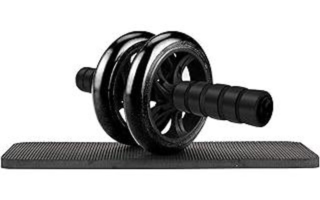 Bauchroller mit Matte, Abdominal Trainer Bauchtrainer für Zuhause, Ab Roller Wheel Effektives Bauchmuskel Fitness Zubehör Trainingsgerät für M...